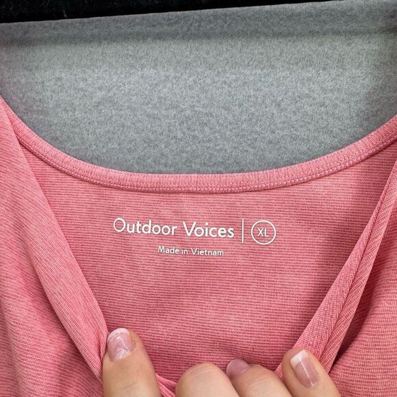 Outdoor Voices Womens Pink Supportive Scoop Neck Sports Bra Size XL - Picture 7 of 9